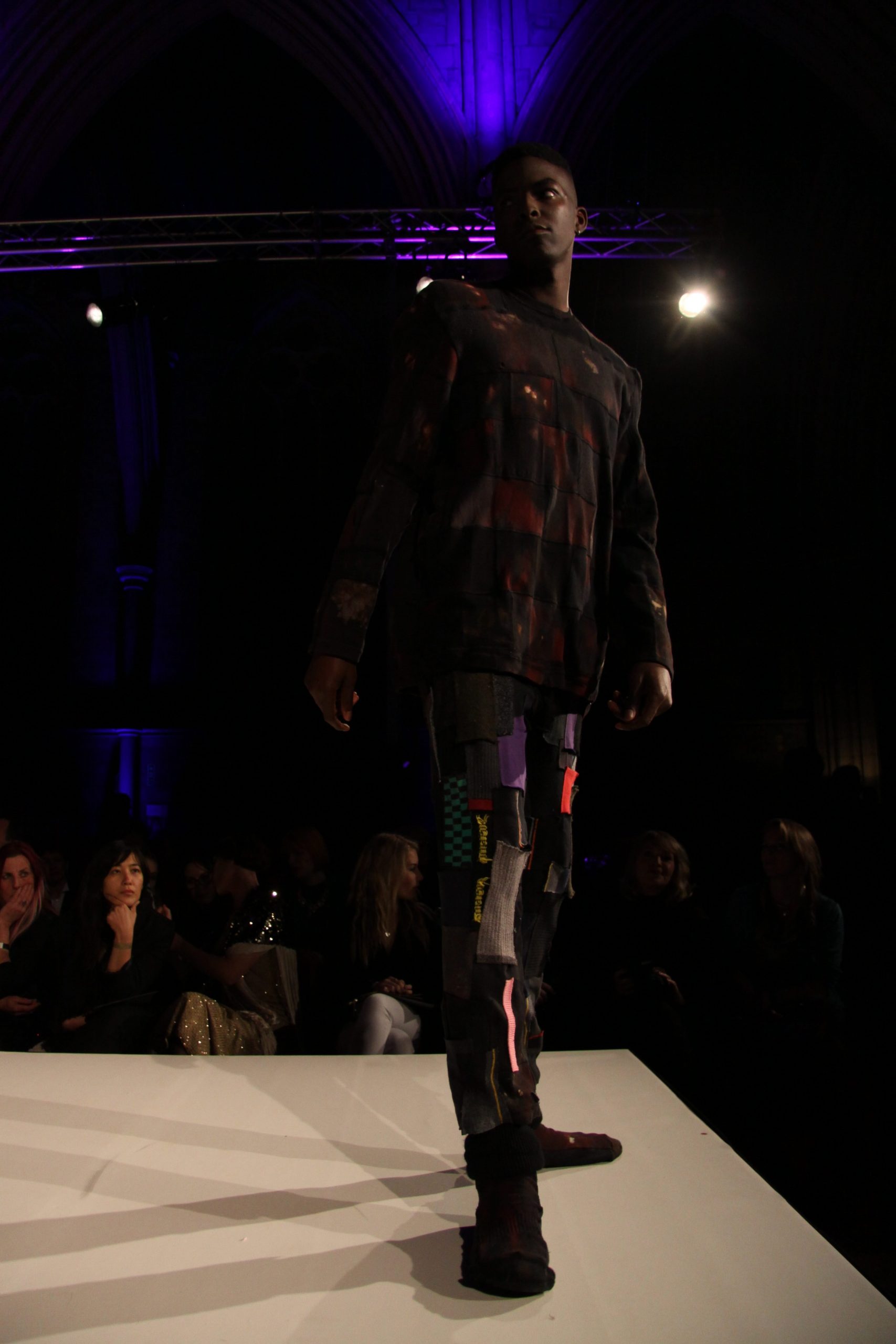 Upcycled rust dyed jumper Tracey Dockrees upcycled "Rust" jumper at BFW2015