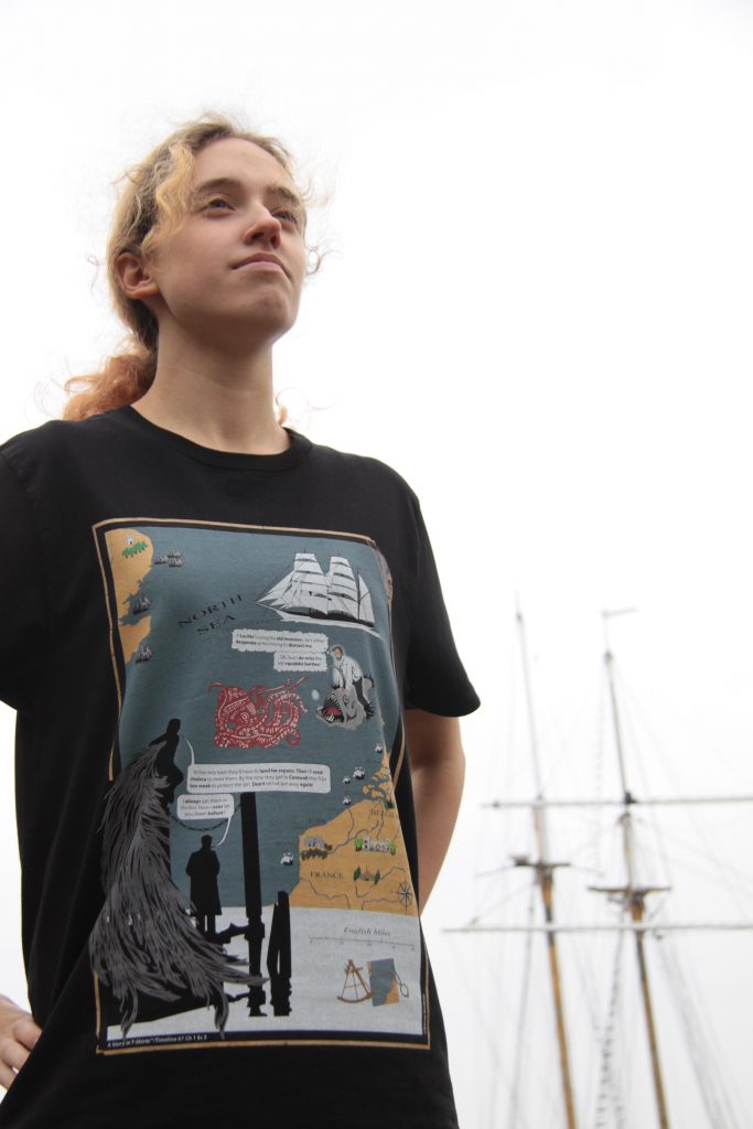 Timeline 67 North Sea Map Sample TShirt