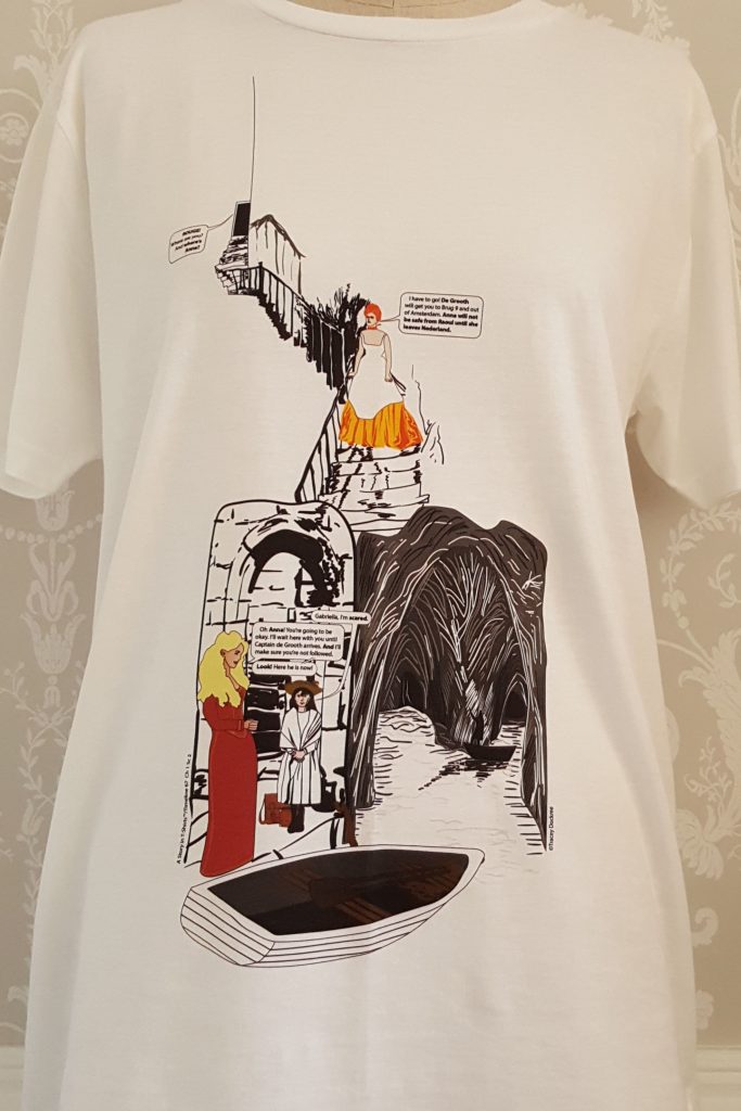 T-shirt with illustration from Timeline 67 scene 2