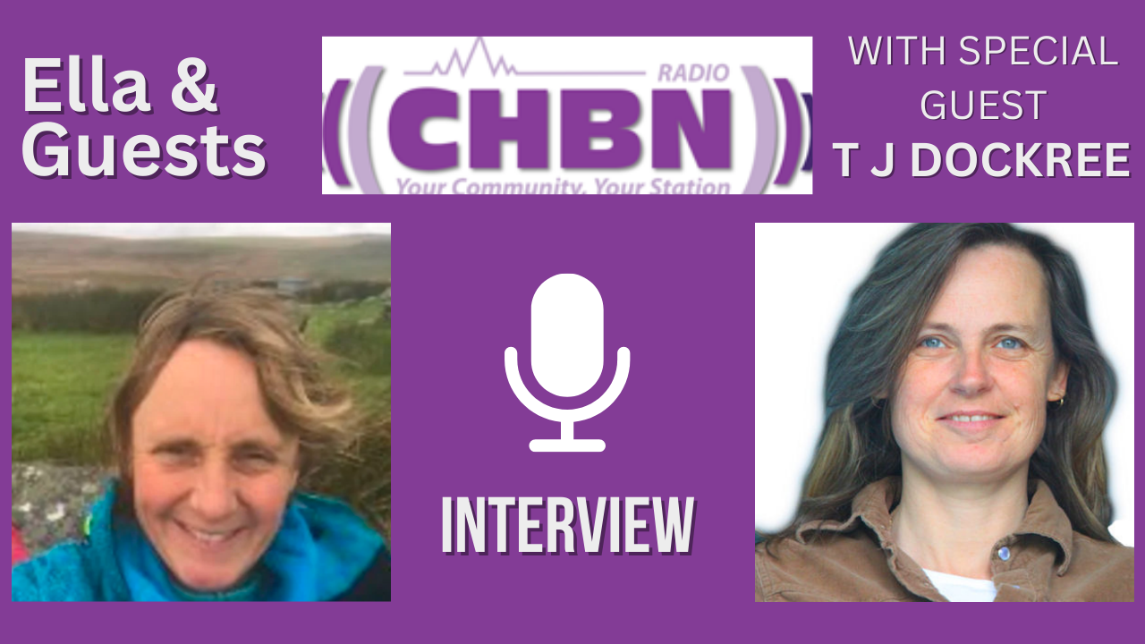Ella Walsworth-Bell interviews Author T J Dockree on CHBN Radio