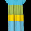 Day at the Beach abstract block t-shirt dress